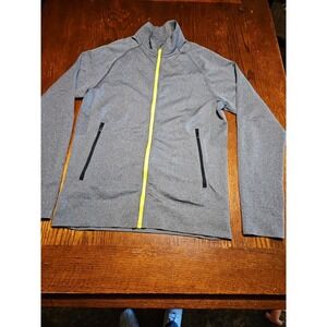 Lululemon Pulse Jacket Full Zip Gray Long Sleeve Zip Pocket Mens Sz Small (L22)